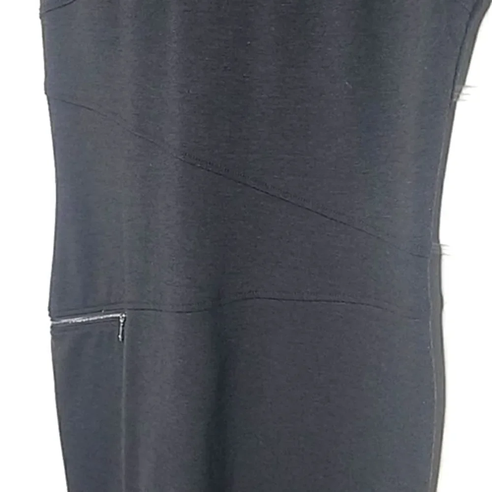 Sharagano Studio Charcoal Grey Fine Knit Shift Dress Size 10